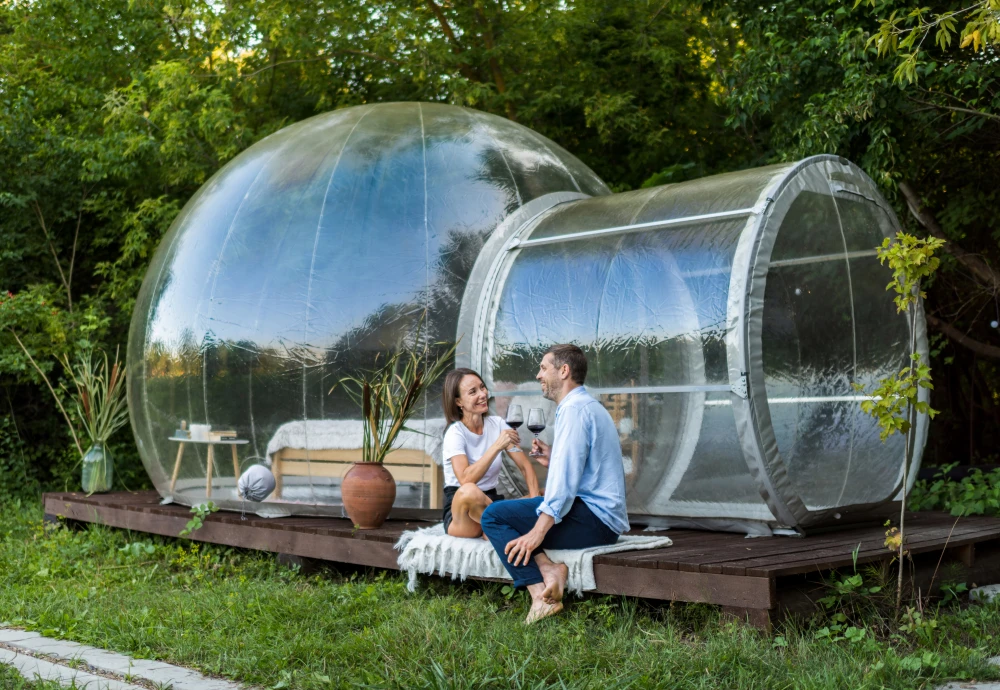 clear inflatable bubble tent